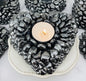 Stor, hÅndlaget Hjerteformet Hematite Cluster krystalldekorasjon fra Brasil, 15cm, 1.4kg