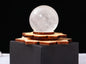 Ny, hÅndlaget Lotus Sphere Crystal Led Lamp - 50 - 55mm Clear Quartz