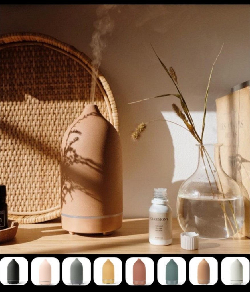 Ny Zen Tube 2 Color håndlaget Ceramic ( stein ) Diffuser m/fjernkontroll