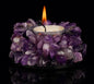 Ametyst Quartz krystall Telysdekorasjon m/innvendig glass til telys , ca. 10cm