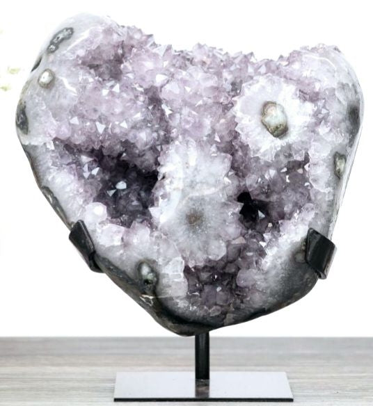 WORLD CLASS AAA+ / Huge Natural Uruguay Spirit Amethyst Cluster w/Beautiful Stalactites and Shiny Crystals - 13kg - 29x29.5x19cm - MWS0352