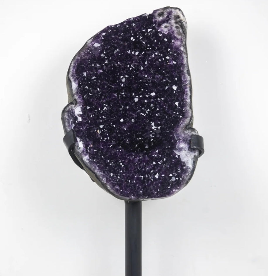 AAA Top grade Huge Natural Amethyst Geode with Stalactite Formation - AWS0956, 92x28x23cm