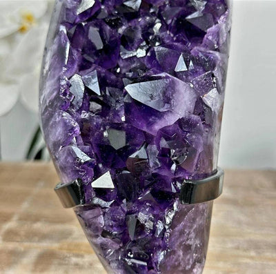 Unique Amethyst Cluster with huge Deep Purple Crystals - MWS1756, 22x9.5cm - 1.6KG