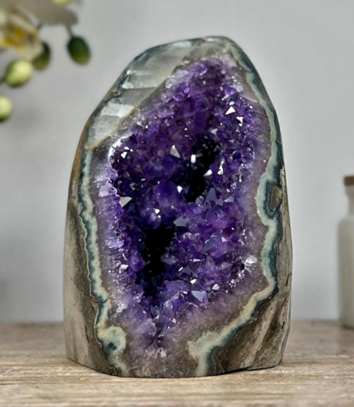 Beautiful Amethyst Crystal with Stalactite Eye Formation, 16x14cm  | CBP0529