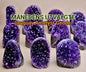 MAI SPECIAL - 50% OFF + FREE FRAKT & BONUSGAVE / Unik og flott ARTIGA Uruguay Ametyst Geode m/polert Agat kant, ca. 1kg - 1.5kg