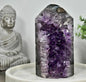 MÅNEDENS UTVALGTE / Natural Uruguay Amethyst & Agate Stone Tower AAA+ Quality Geode, 19x10cm, STP0178